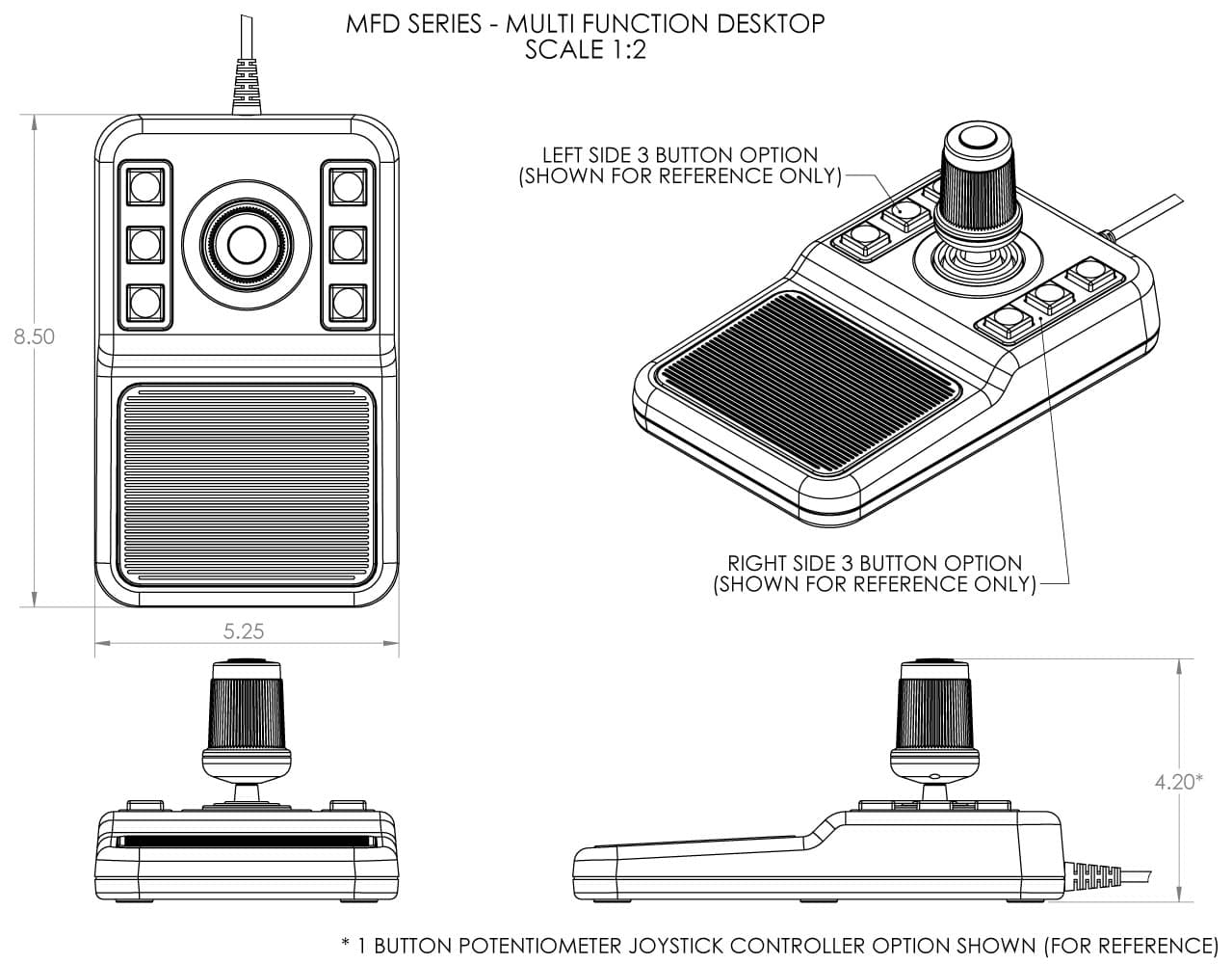 Ruffy MFD Potentiometer Controller Range