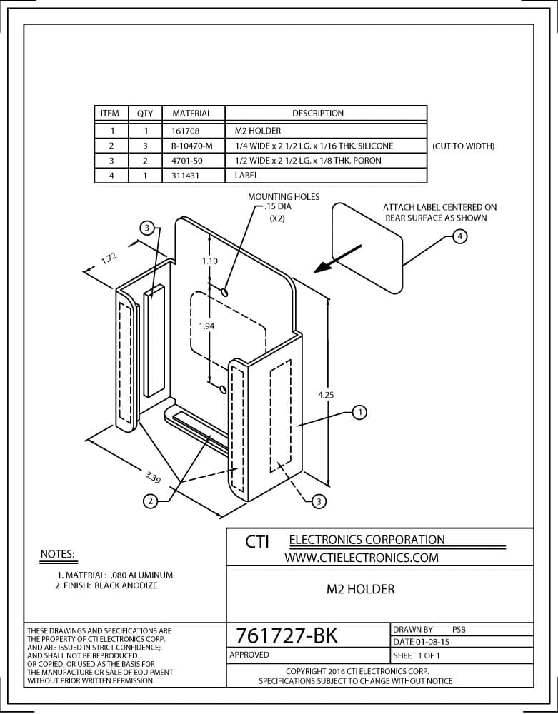 CTI Plug-n-Play Industrial Mouse Pointer - M20Ux-Nx-7P Series
