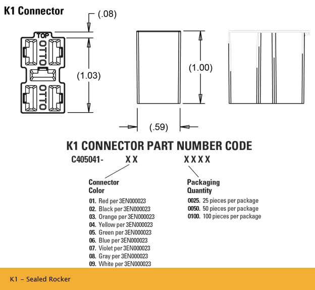 OTTO K1 Range of Sealed Rocker Switches