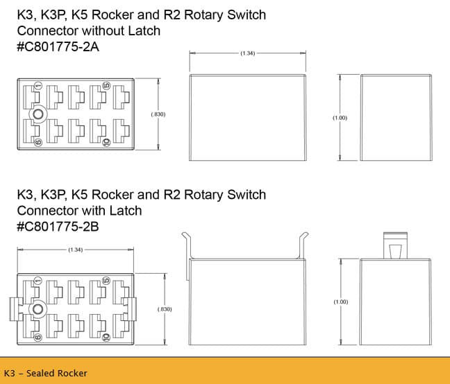 OTTO K3 Sealed Rocker Switch Range