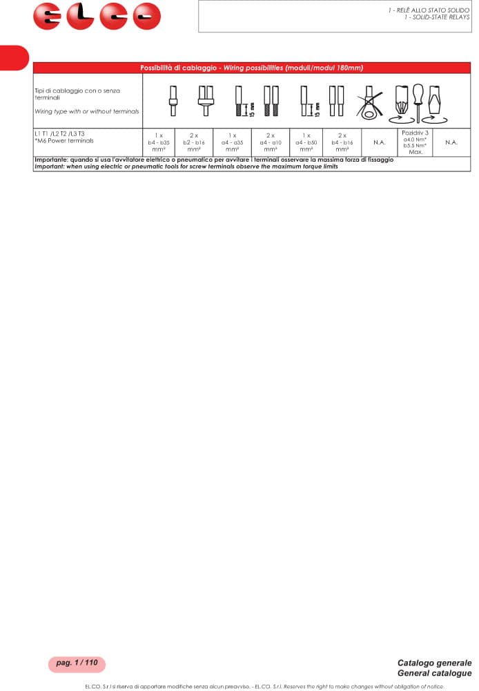 Elco 1 Phase AC Semi Contractors - SSRSC3 and RC3 Series