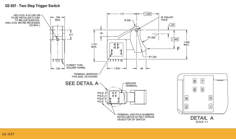 The OTTO Trigger Switch is a 2-step Trigger Switch providing 2 levels of