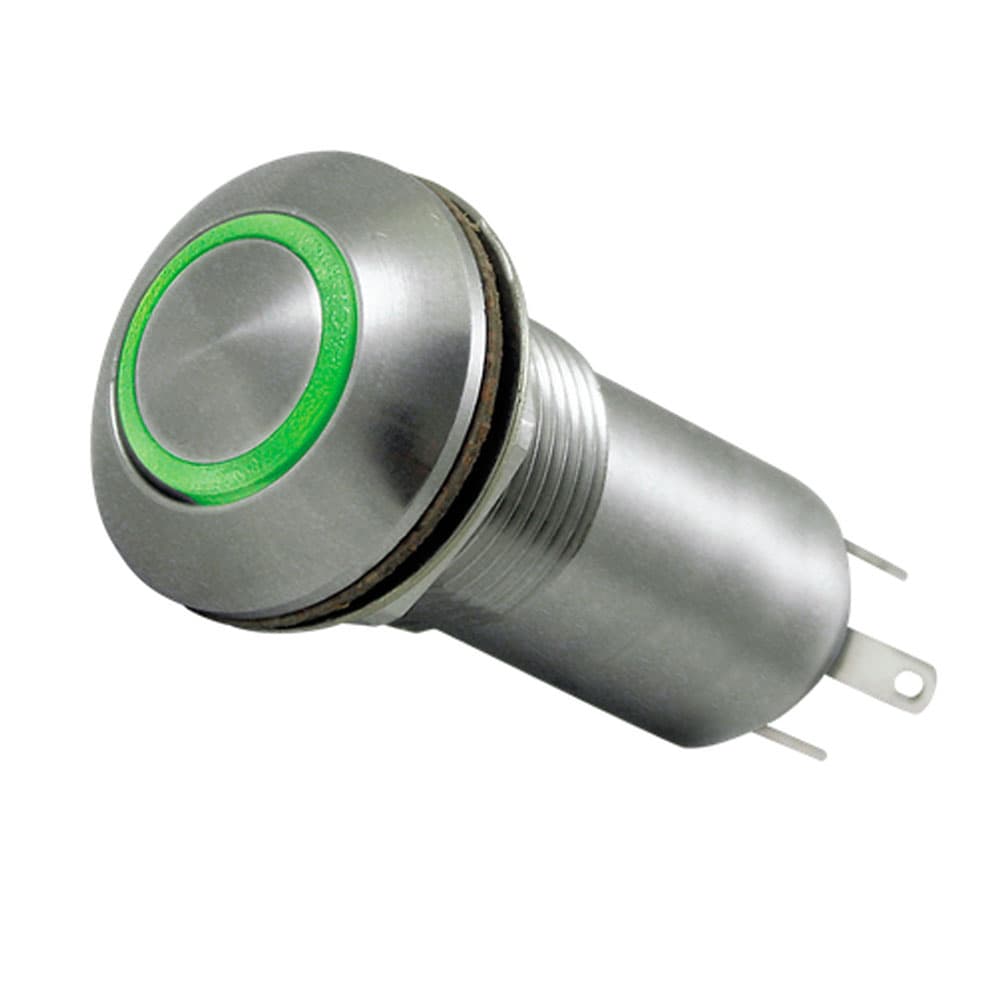 The OTTO LP3-V Sealed Pushbutton Switches feature momentary action, LED