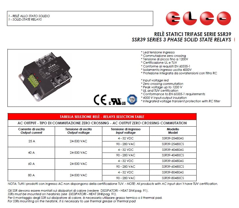 SSR39 Series Solid State Relay
