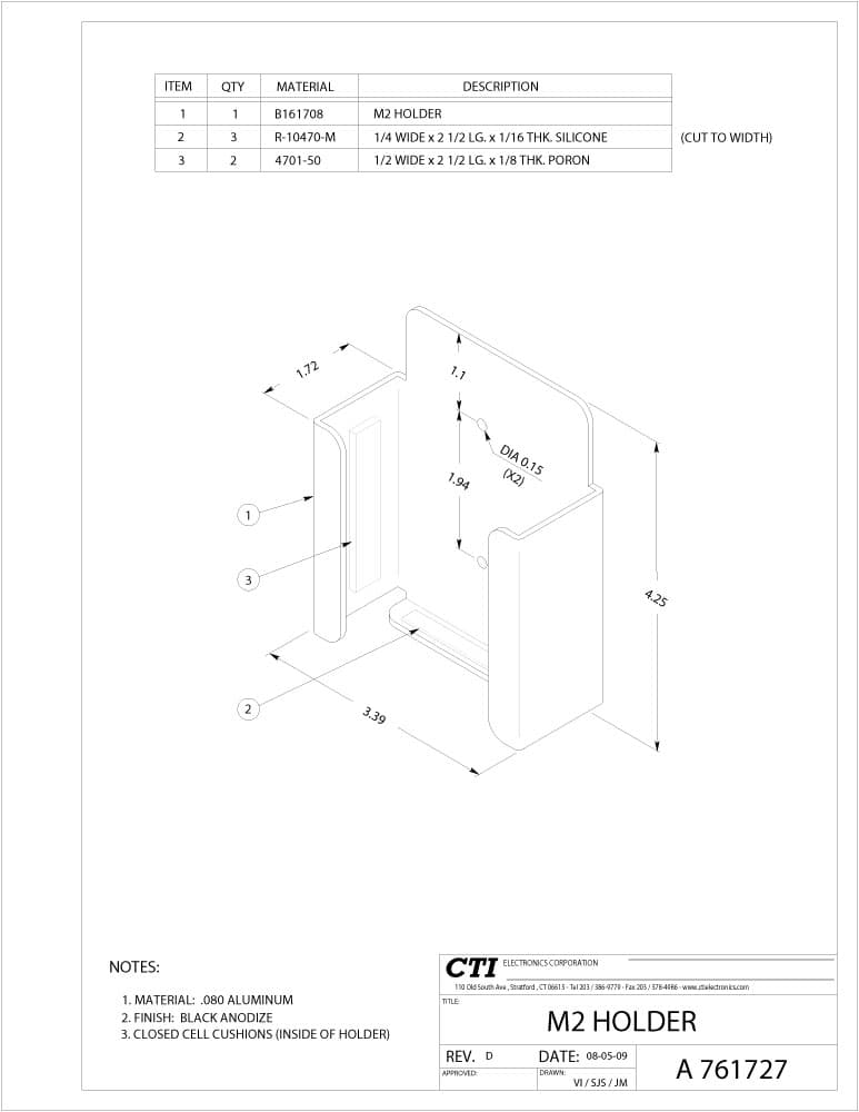 CTI Plug-n-Play Medical Mouse Pointer - M20U6-N24W Series