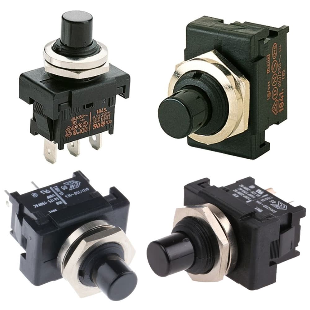 Marquardt Single & Double Pole Pushbutton Switches - Series 1840